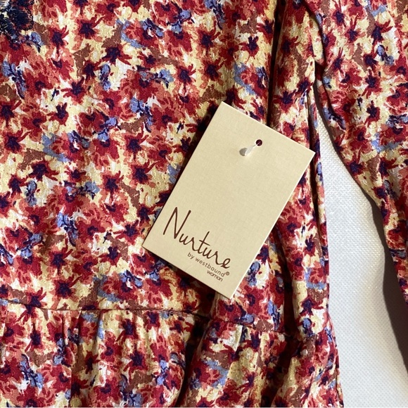 NEW Plus Size Nurture Westbound Button Front Rayon Lined Dress Floral $99 - Picture 7 of 11